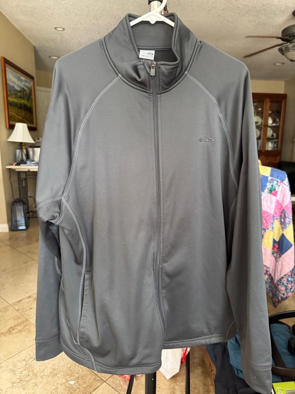 Champion Black Full-Zip Jacket with Logo Tag